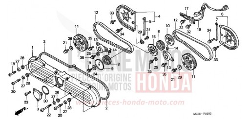 GAINE DE PROTECTION AVANT/COURROIE DE DISTRIBUTION GL1500C1 de 2001